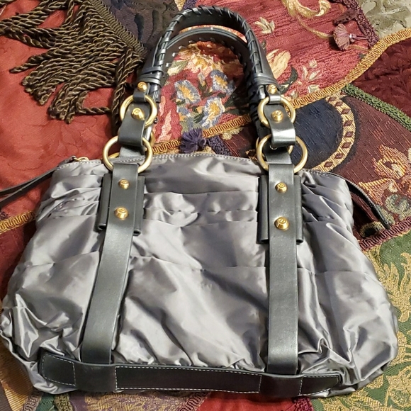 Francesco Biasia Silver and Gold Handbag - Picture 1 of 7